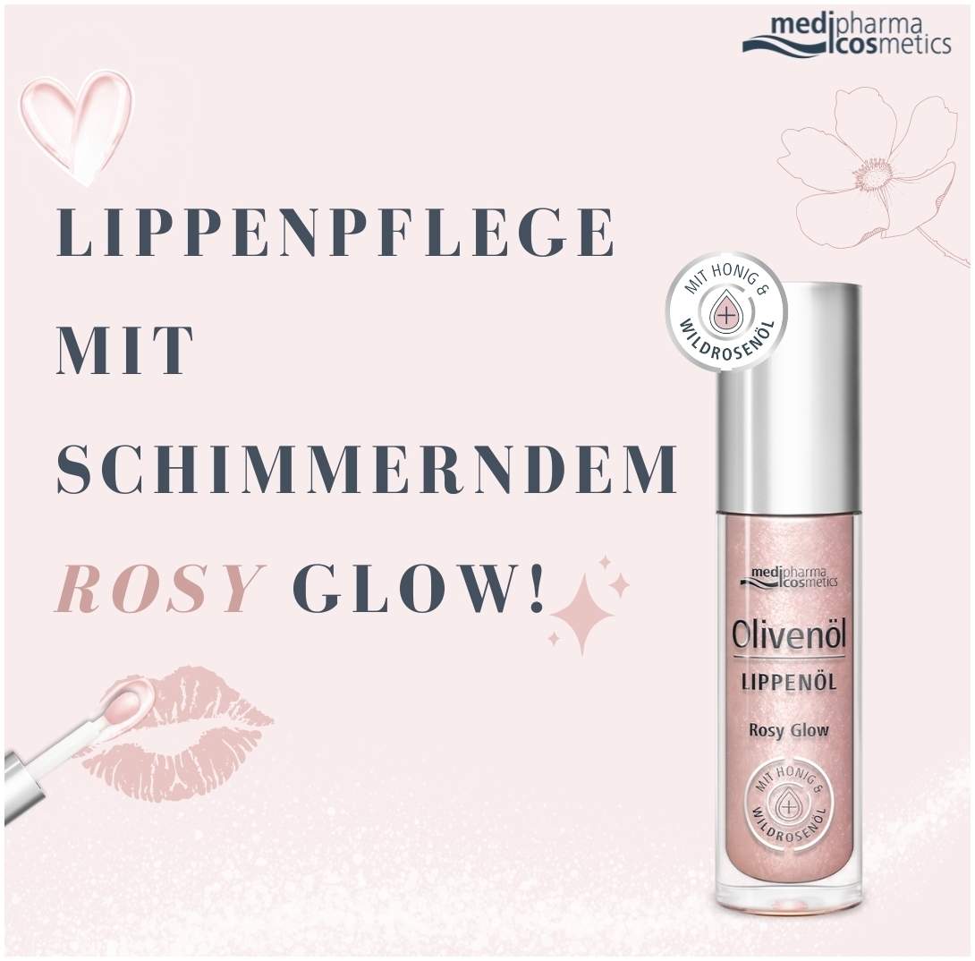 medipharma cosmetics Olivenöl Lippenöl Rosy Glow 4 ml