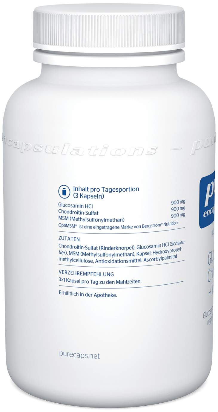 Pure Encapsulations Glucosamin + Chondroitin + Msm 120 Kapseln