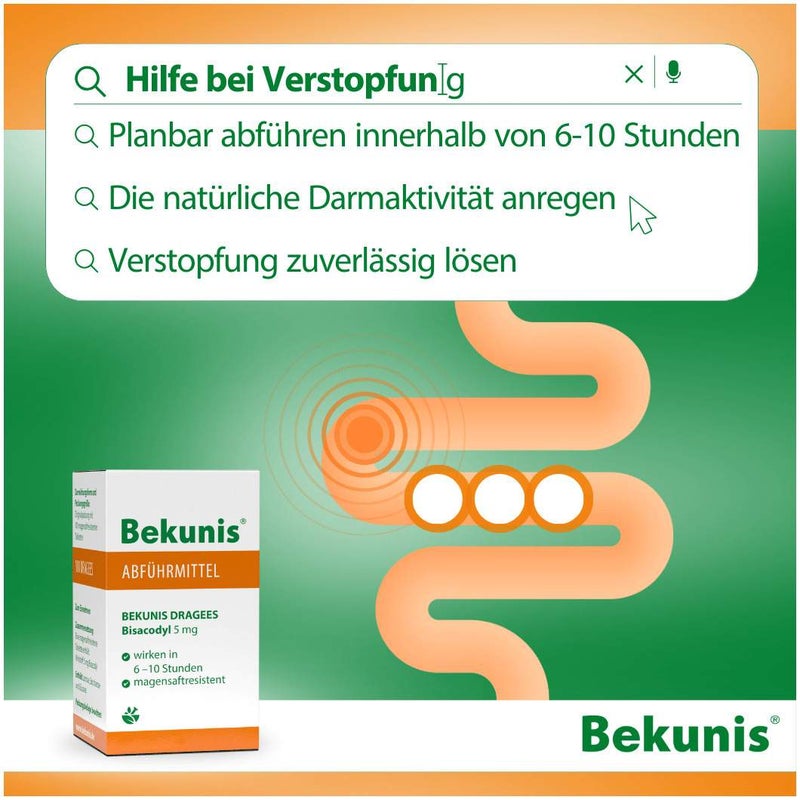 Bekunis Dragees Bisacodyl 5 mg 100 magensaftresistente Tabletten