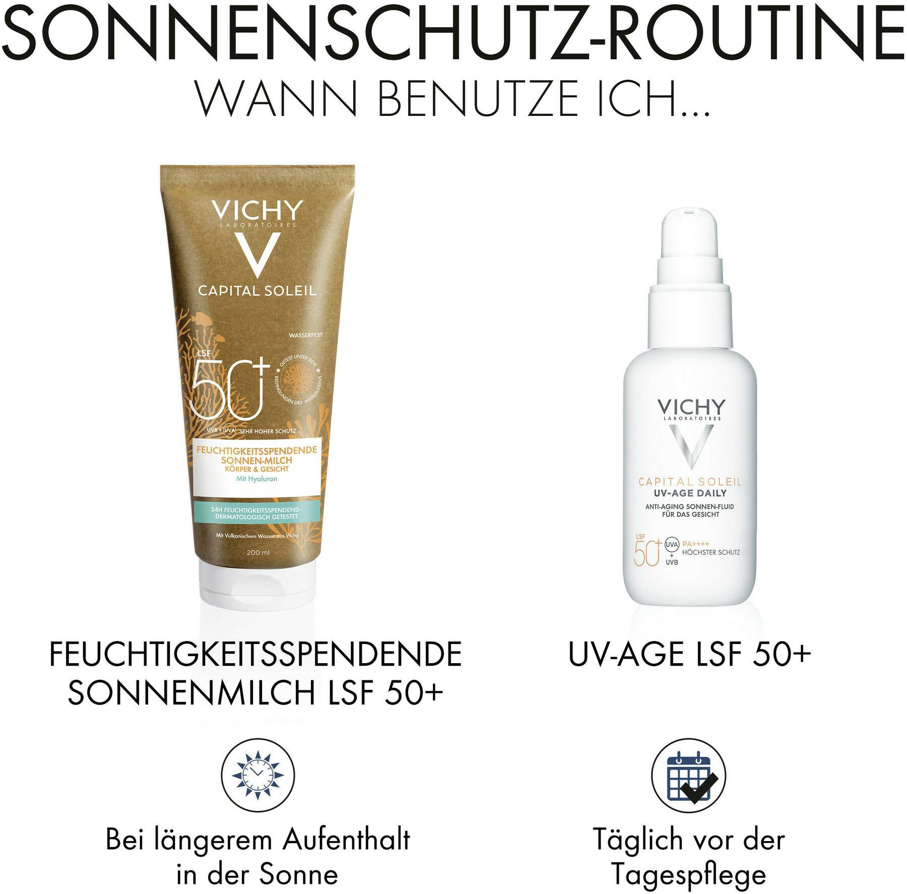 Vichy Capital Soleil feuchtigkeitsspendende Sonnen-Milch LSF 50+ 200 ml