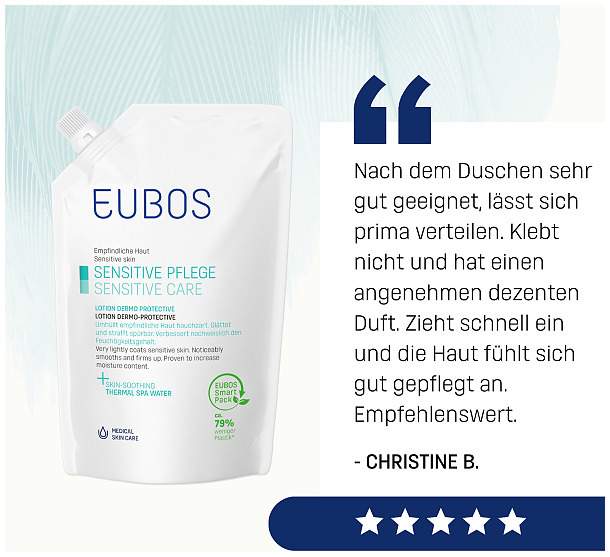 Eubos Sensitive Lotion Dermo Protectiv Nachfüllbeutel 400 Ml...