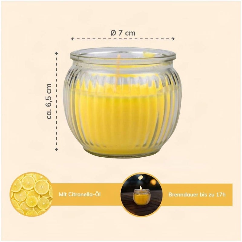 Citronella Kerze in Glas