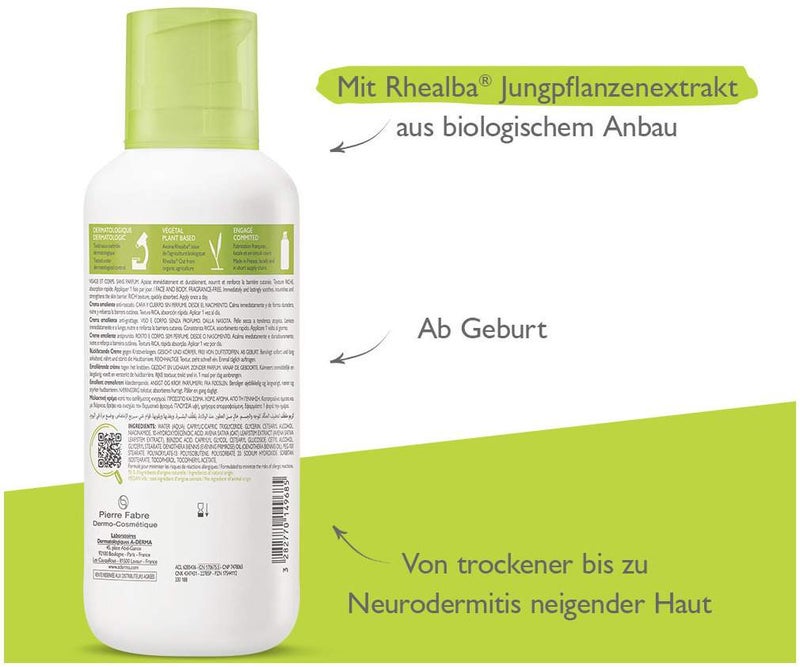 A-Derma Exomega Control Creme rückfettend 400 ml