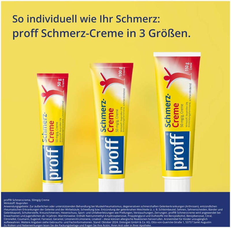 Proff Schmerzcreme 5% 100 g