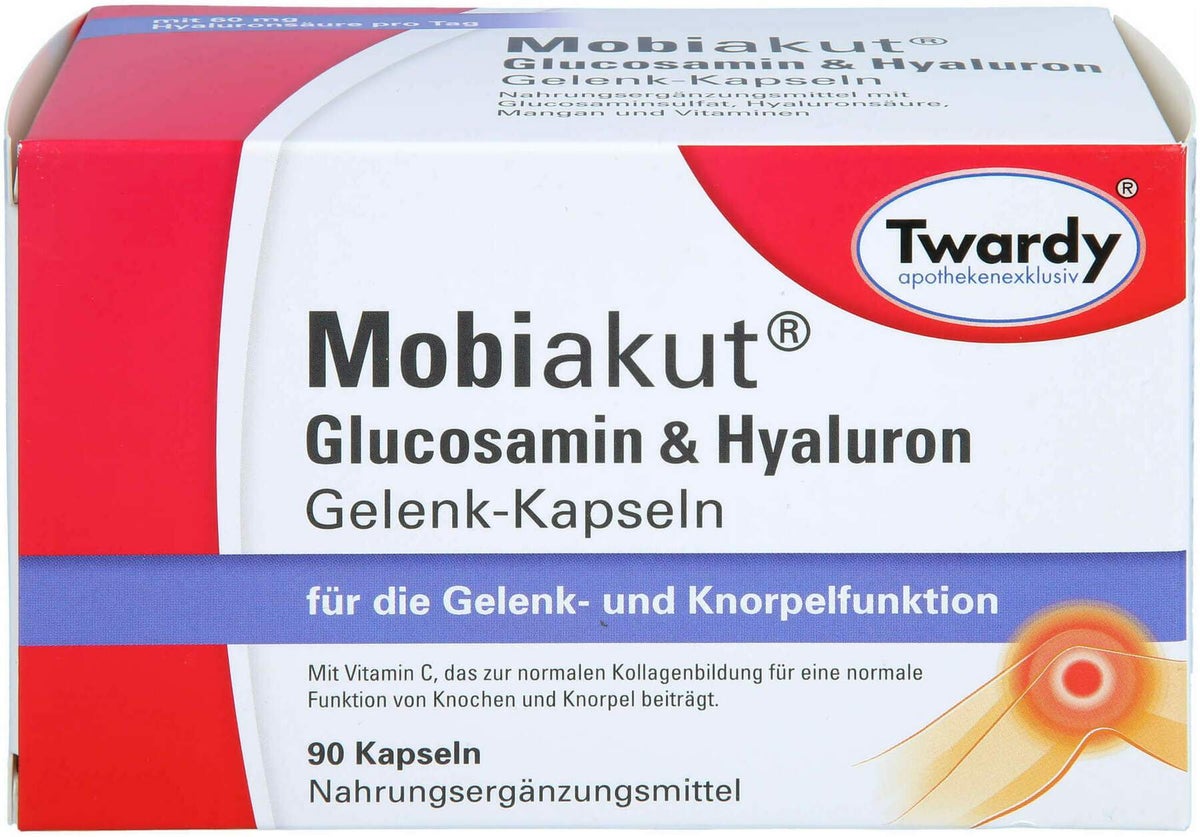 Mobiakut Glucosamin & Hyaluron Gelenk-Kapseln 90 S