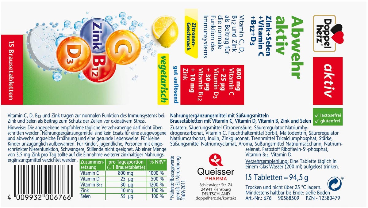 Doppelherz Aktiv Abwehr Brausetabletten