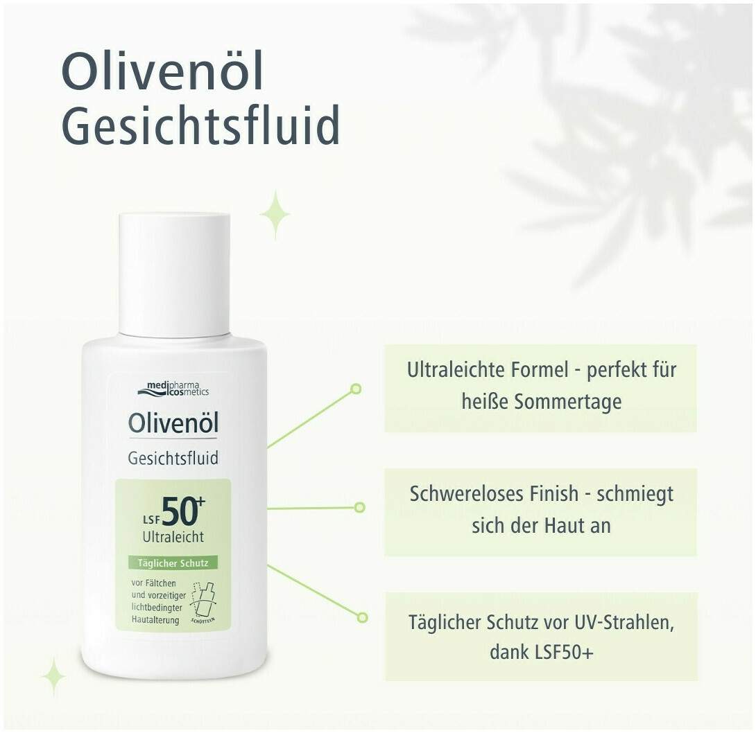 medipharma cosmetics Olivenöl Gesichtsfluid LSF 50+ 50 ml