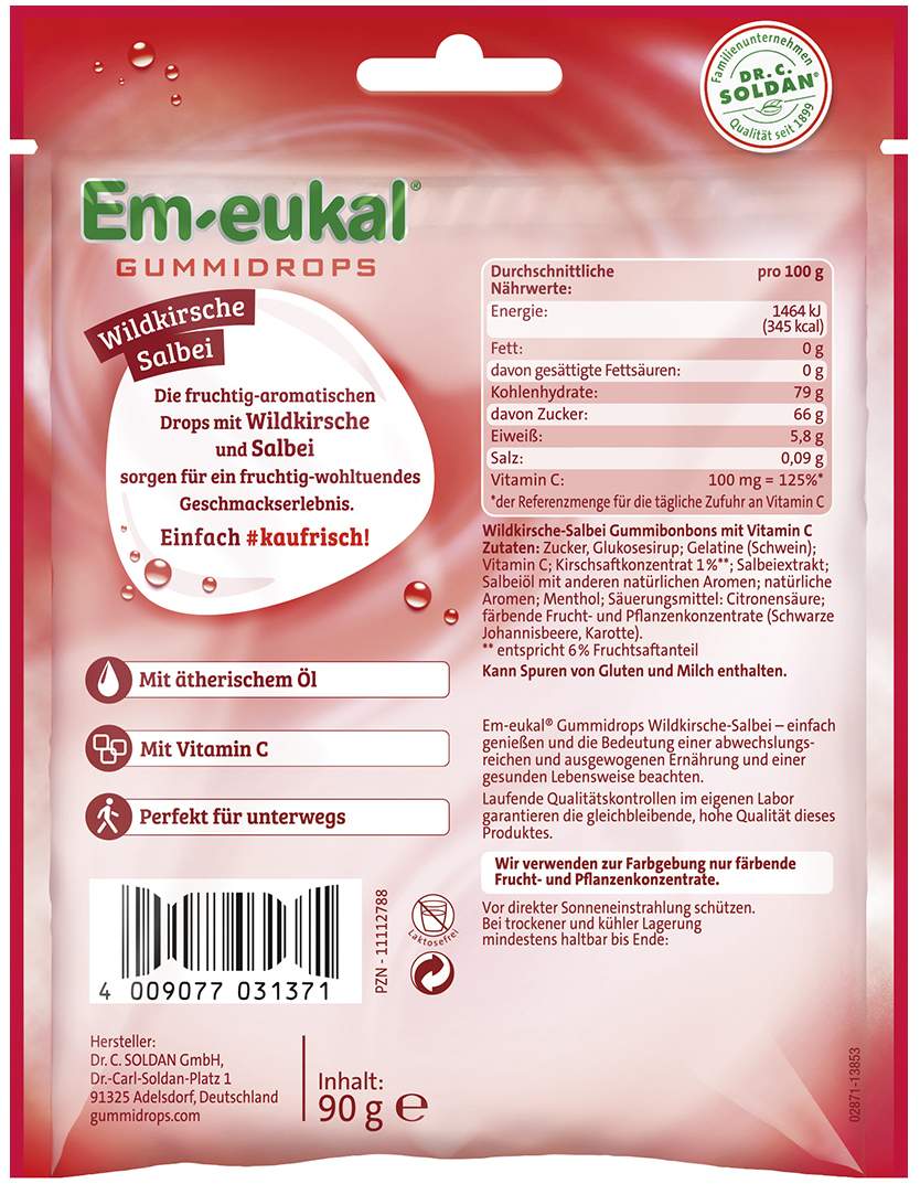 Em Eukal Gummidrops Wildkirsche-Salbei 90 G