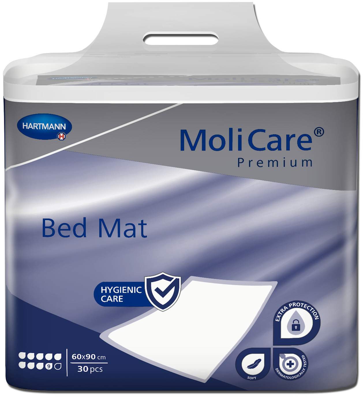 Molicare Premium Bed Mat 9 Tropfen 60 X 90 cm 30 Stück