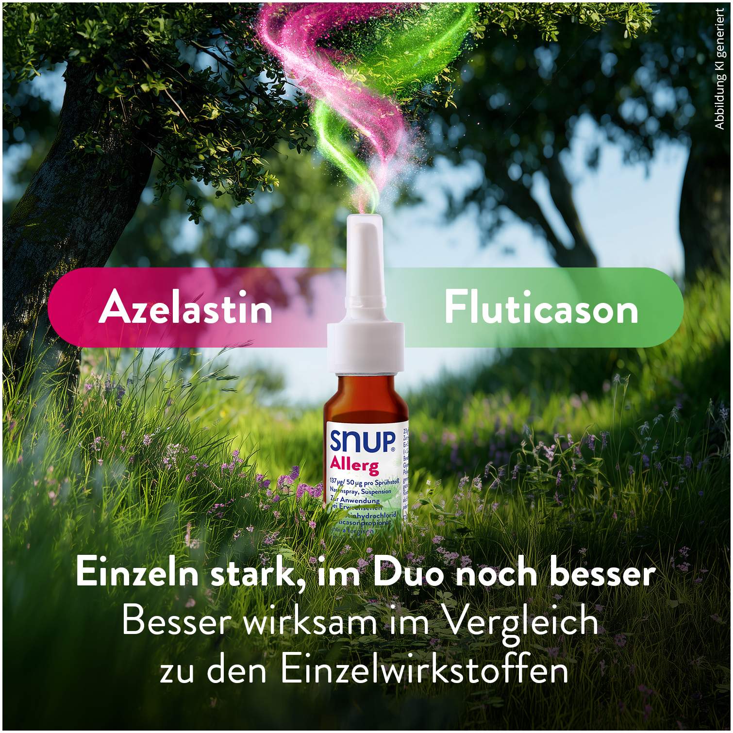 Snup Allerg Nasenspray mit Azelastin und Fluticason 23 g