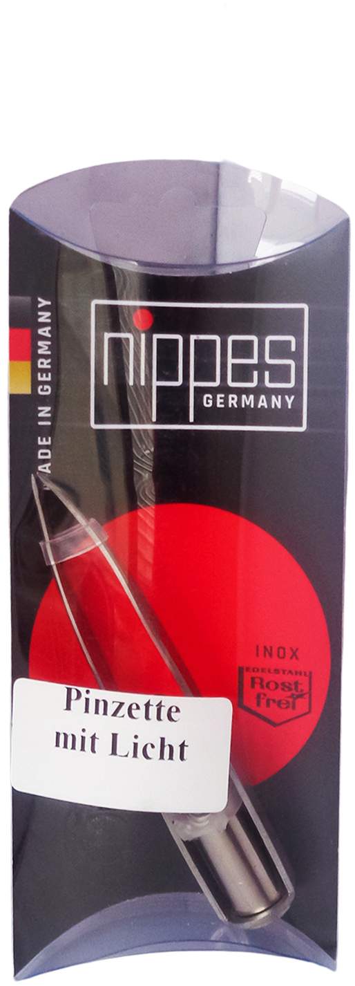 Nippes Pinzette Rostfrei M.Licht Nr.767e