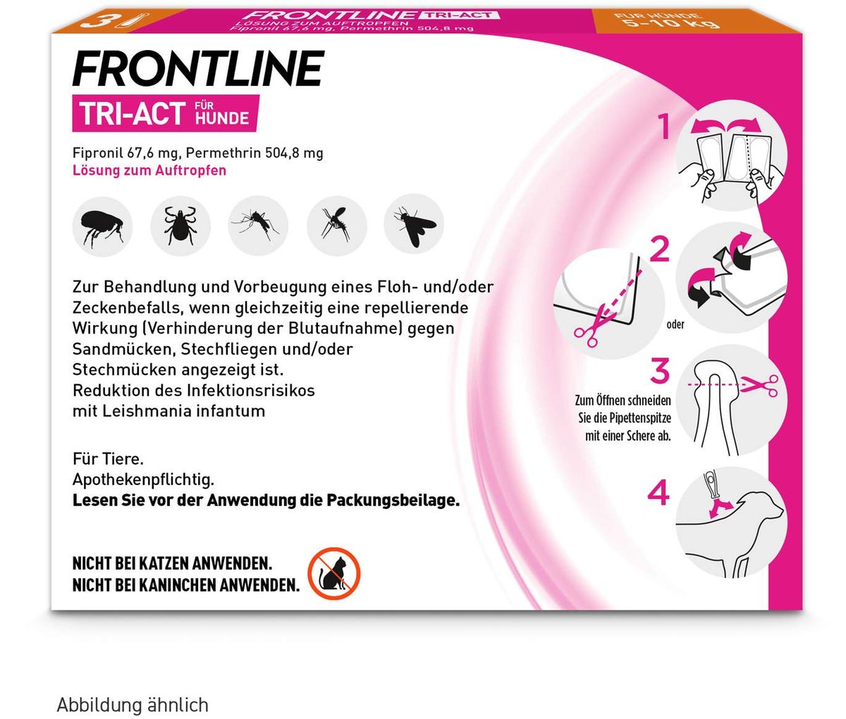 Frontline TRI-ACT Hund 5-10 kg 3 Pipetten