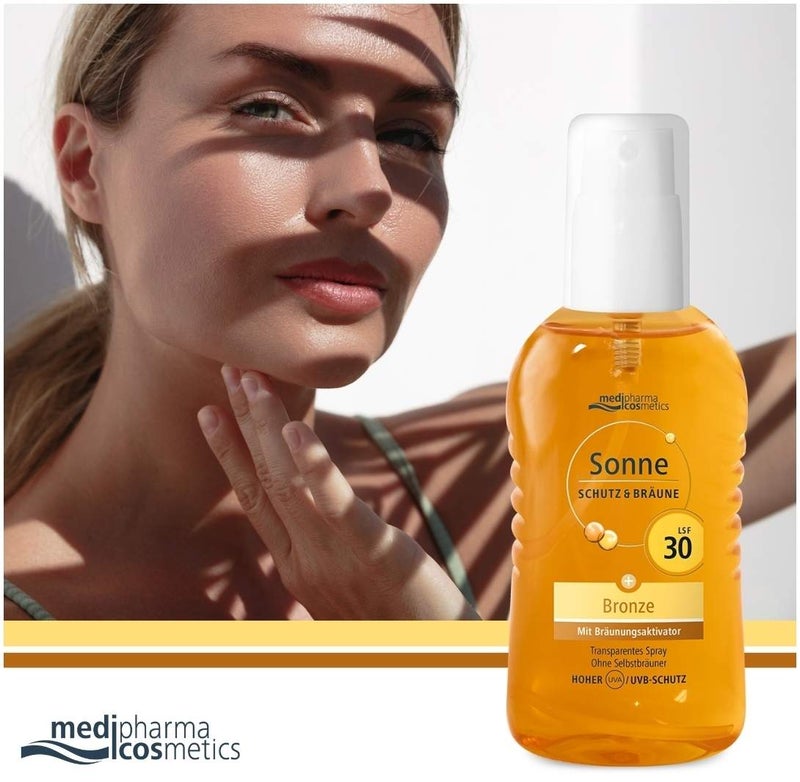 medipharma cosmetics Sonne Schutz & Bräune bronze LSF 30 200 ml Pumpspray