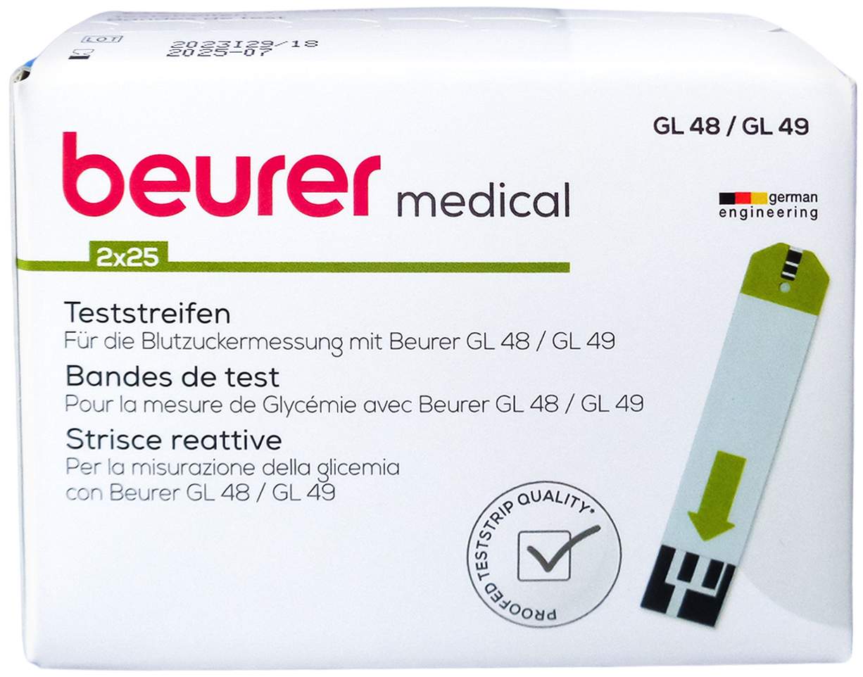 Beurer Gl48-Gl49 Teststreifen 50 Stück