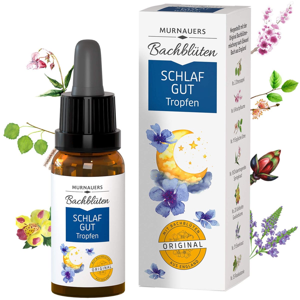 Bachblüten Murnauer 20 ml Tropfen Schlaf Gut