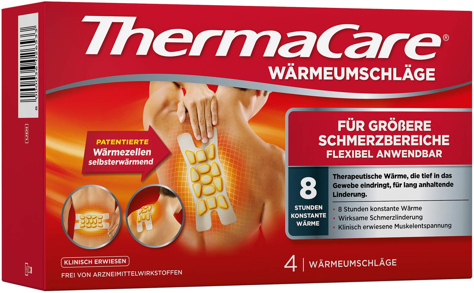 Thermacare für größere Schmerzbereiche 4 Stück