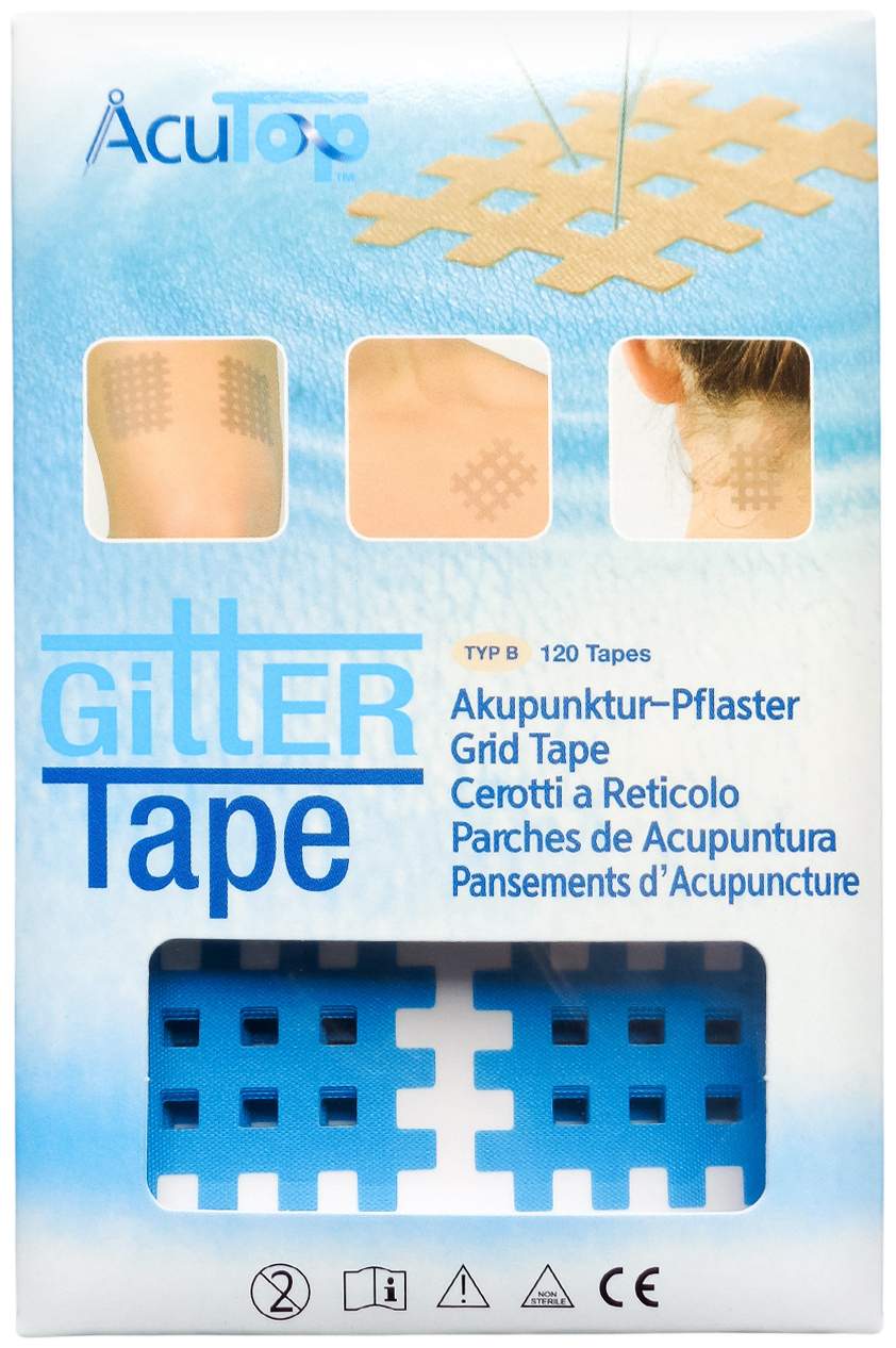 Gitter Tape Acutop Akupunkturpflaster 3 X 4 cm Blau 120 Stück