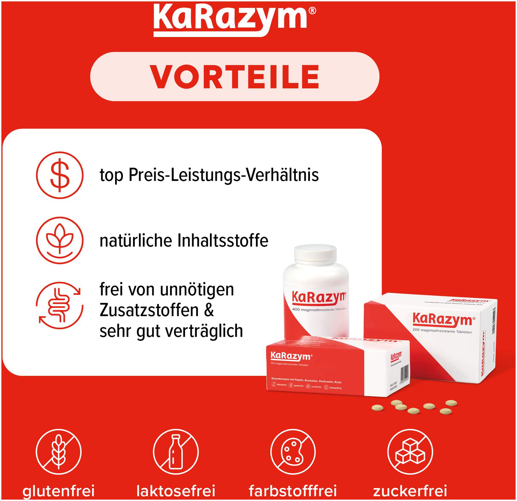 Karazym 400 Magensaftresistente Tabletten