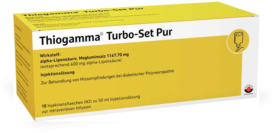 Thiogamma Turbo Set Pur Injektionsflaschen 10 X 50 ml