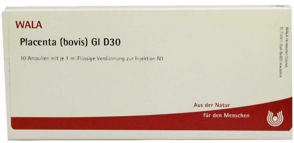 Wala Placenta Bovis Gl D30 10 X 1 ml Ampullen
