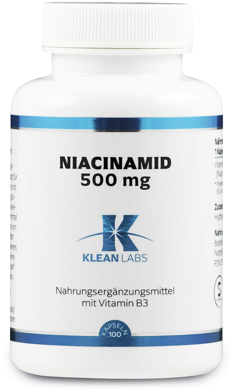 Niacinamid B3 500 mg 100 Kapseln