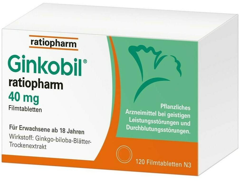 Ginkobil ratiopharm 40 mg 120 Filmtabletten