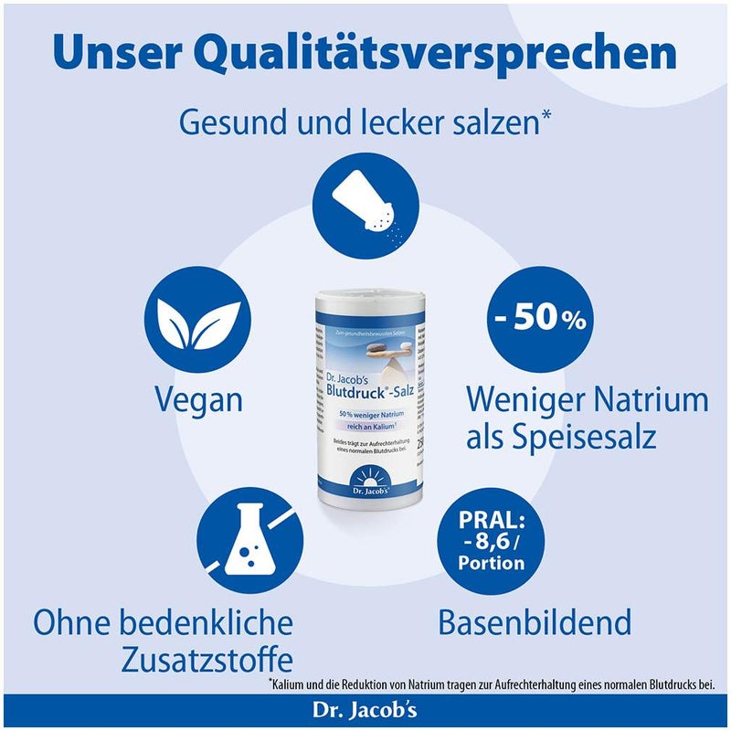 Blutdruck Salz Dr.Jacob s 250 G