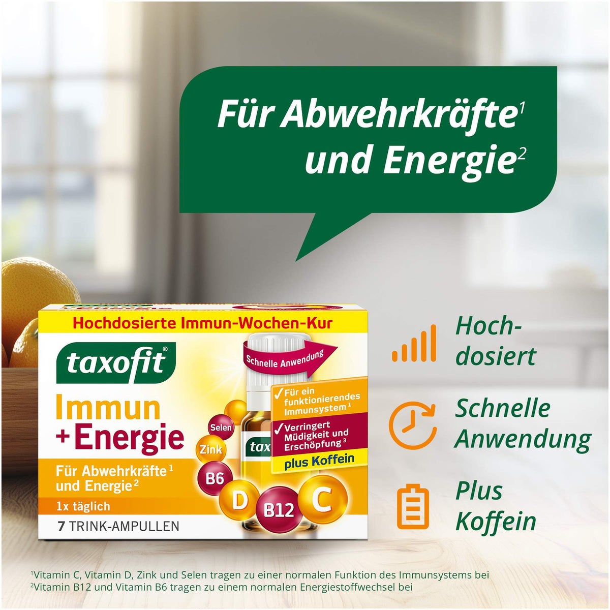Taxofit Immun & Energie 7 Trinkampullen