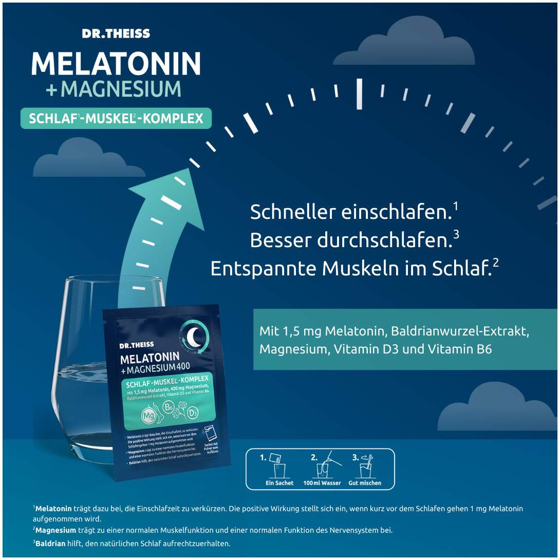 Dr.Theiss Melatonin + Magnesium Schlaf-Komplex 15 Stück