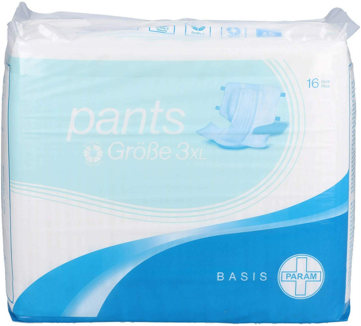 Param Pants Basis Gr.3 Xl 16 Stück