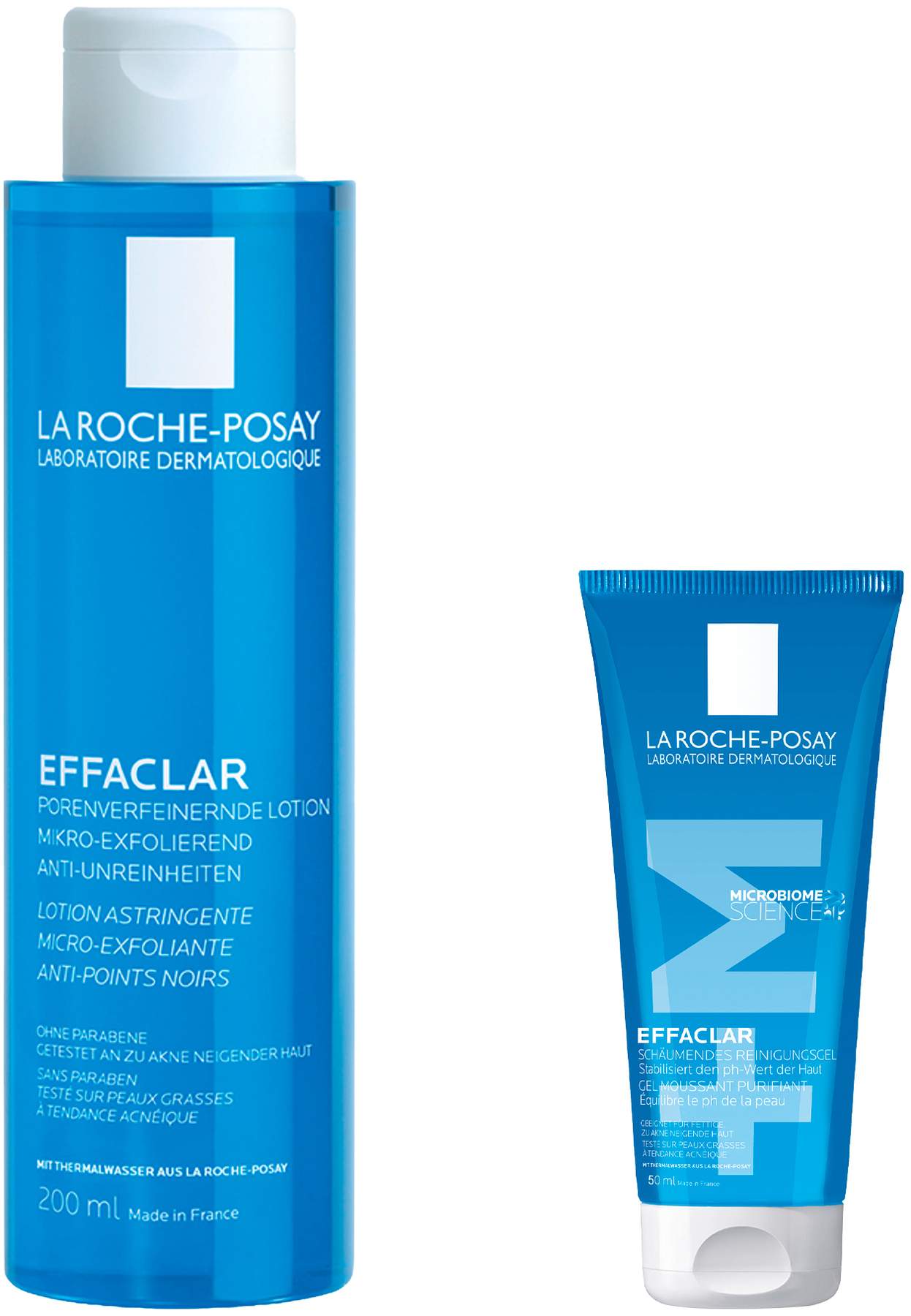 La Roche Posay Effaclar Porenverfeinernde Lotion 200 ml + gratis La Roche Posay Effaclar Gel 50 ml Mini