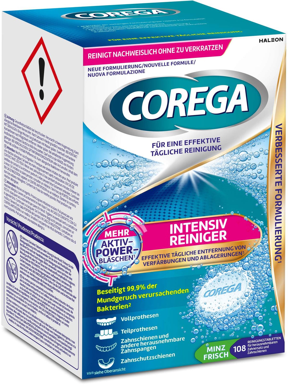 Corega Tabs Intensiv Reiniger 108 Stück