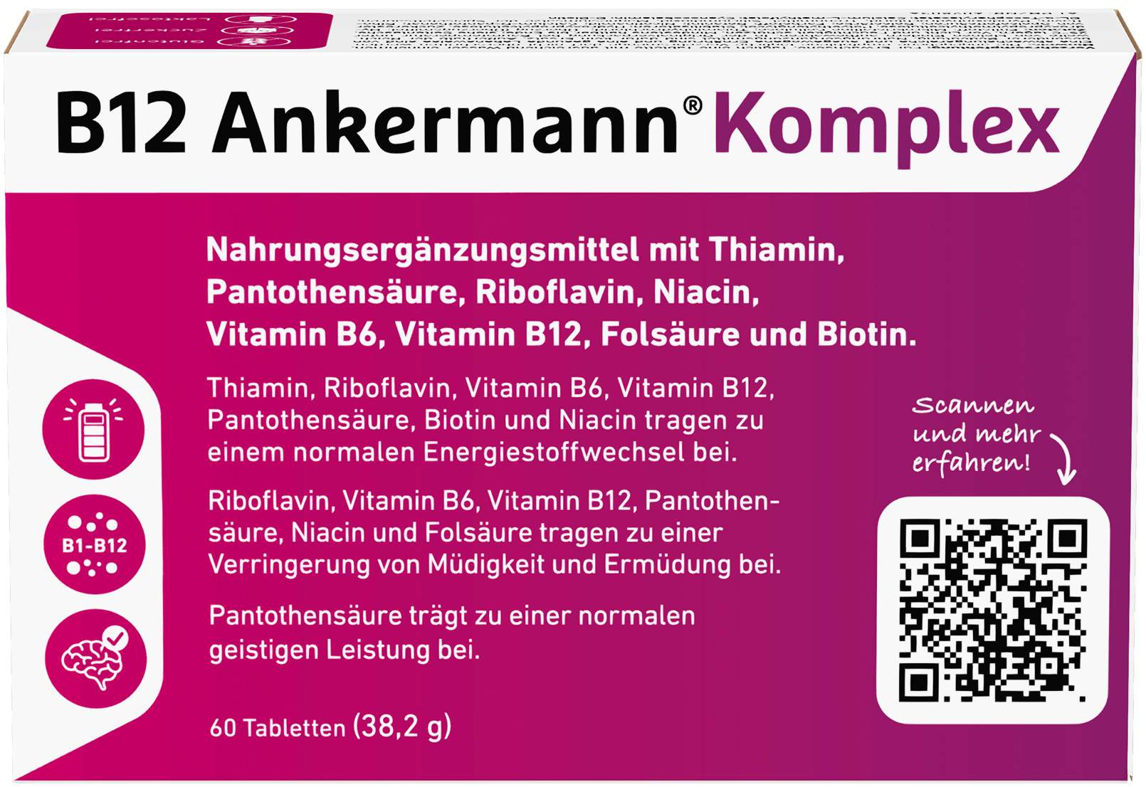 B12 Ankermann Komplex 500 µg 60 überzogene Tabletten