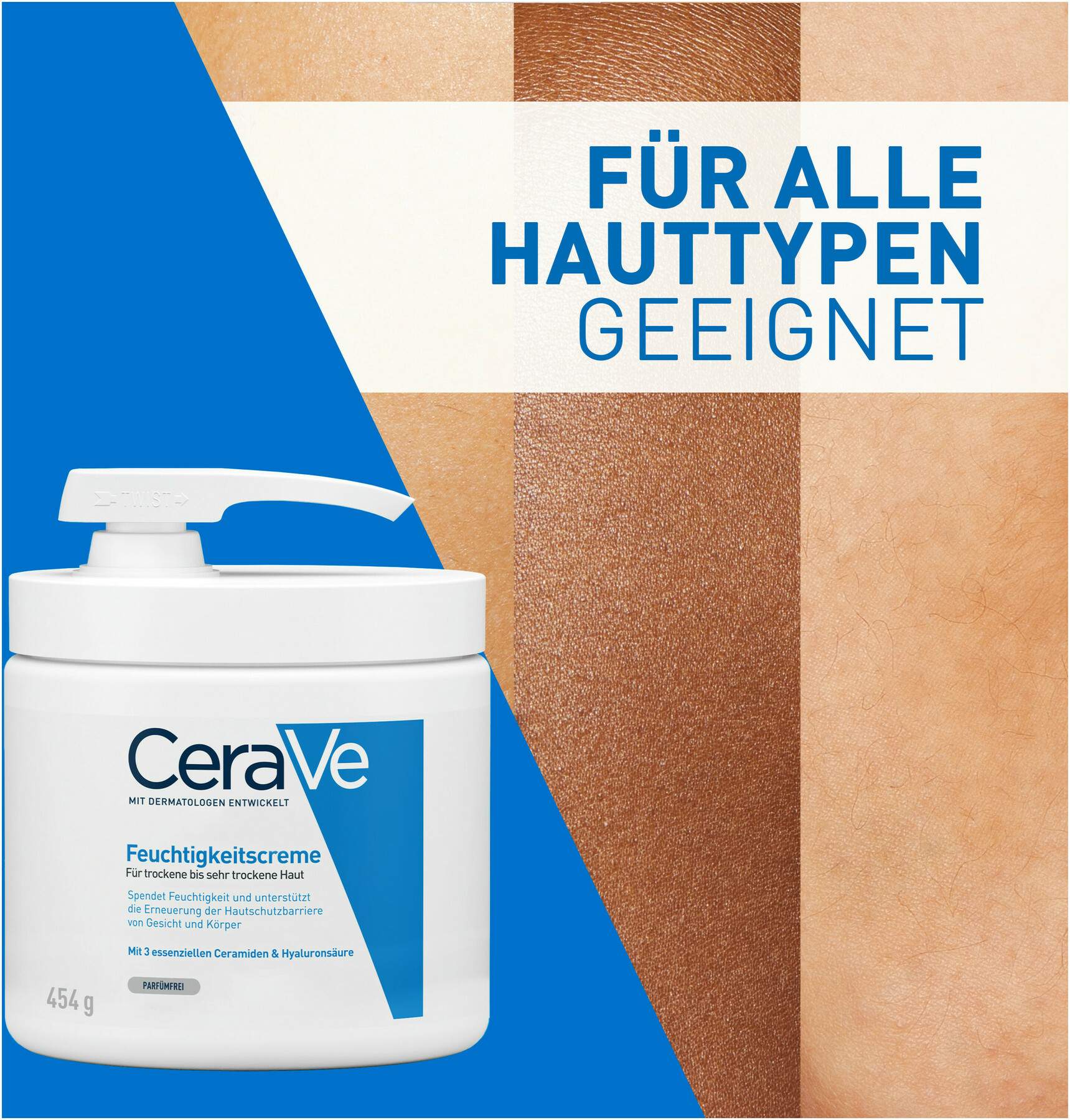 CeraVe Feuchtigkeitscreme Pumpe 454 g