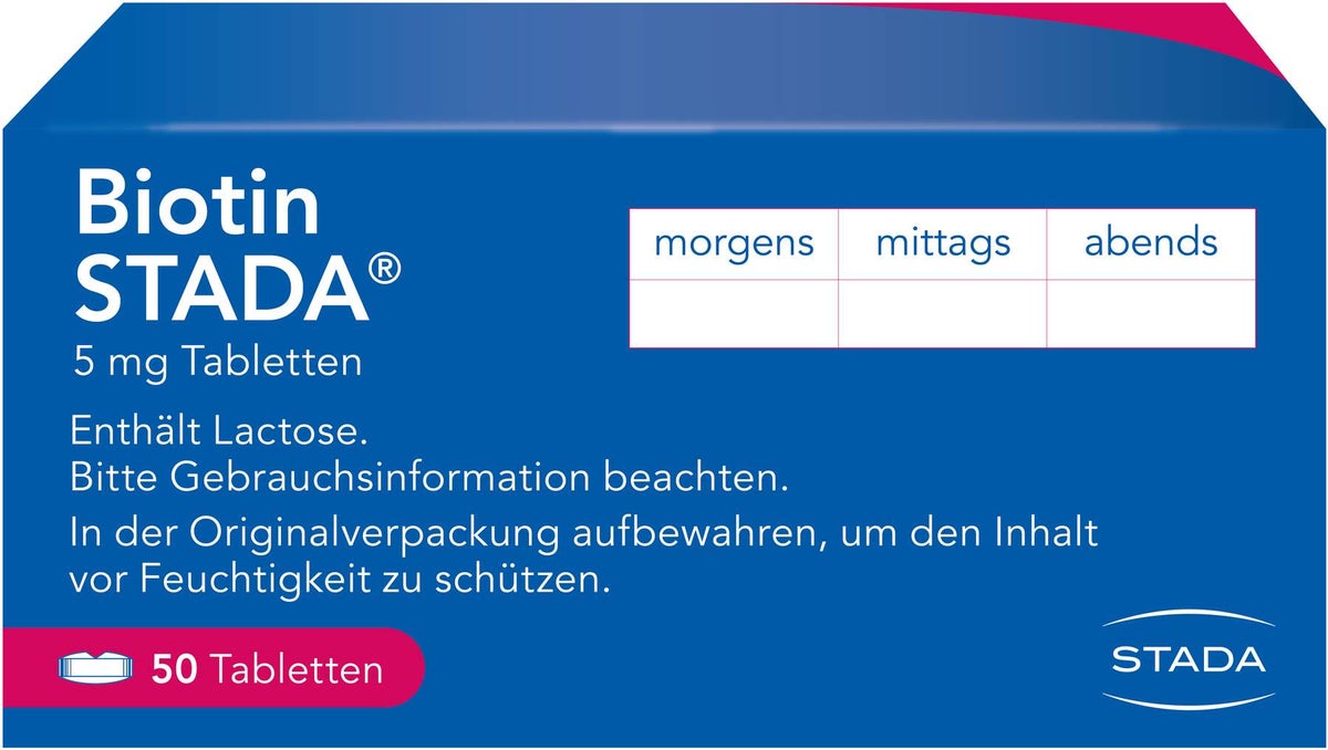 Biotin Stada 5 mg 50 Tabletten