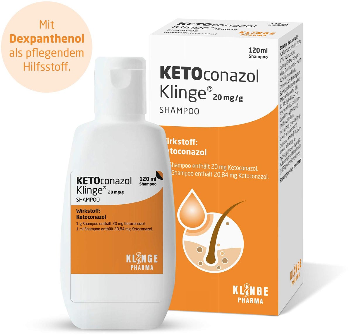 Ketoconazol Klinge 20 mg pro g Shampoo 120 ml
