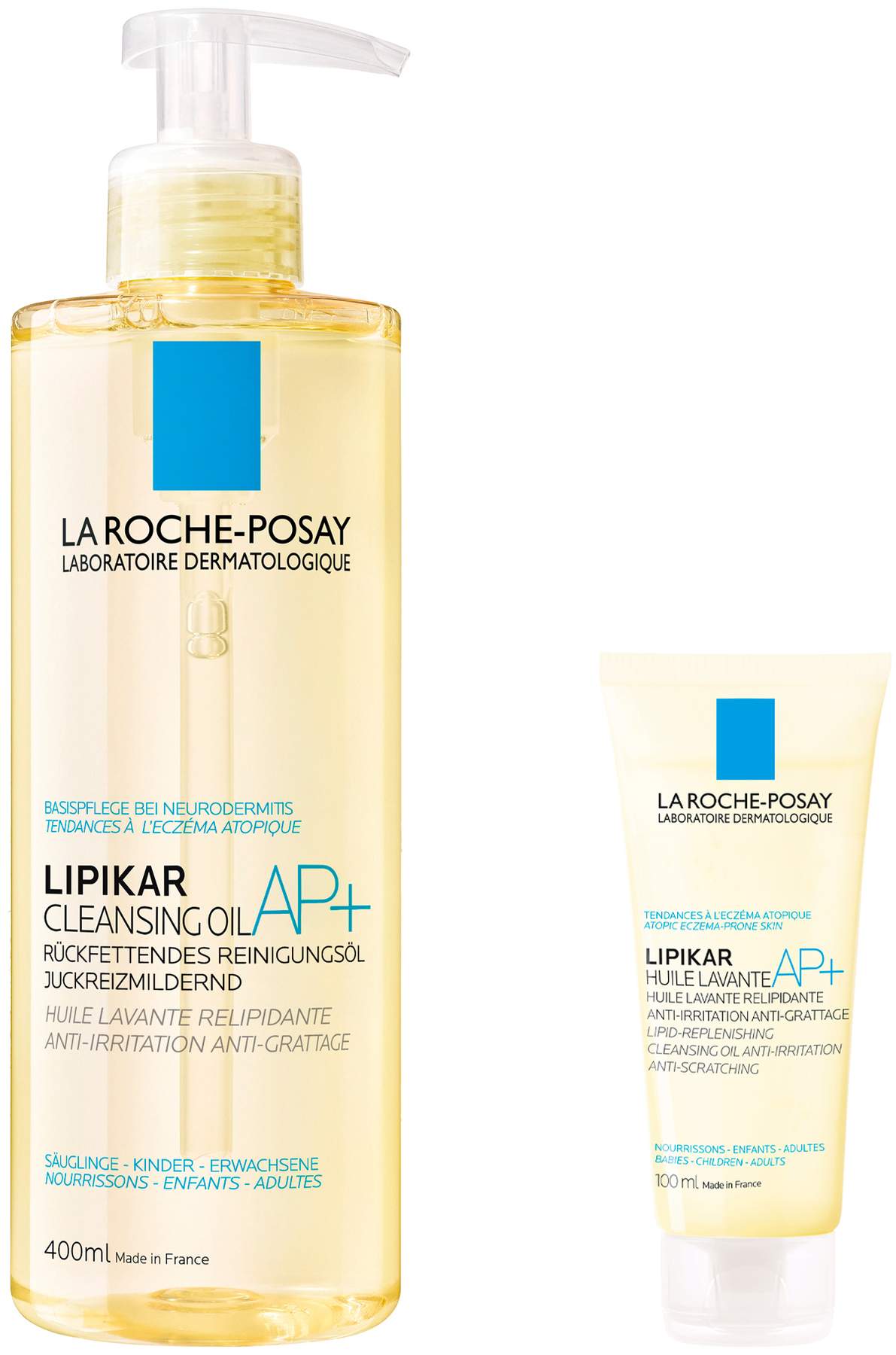 La Roche Posay Lipikar Dusch- und Badeöl AP+ 400 ml + gratis Roche Posay Lipikar Dusch- und Badeöl AP+ 100 ml