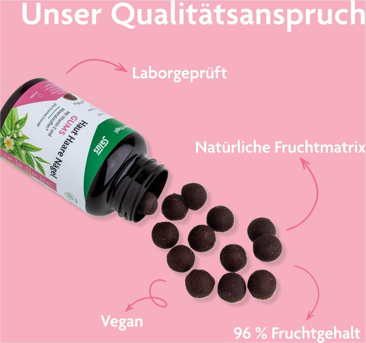 Haut-Haare-Nägel Gums 50 Stück