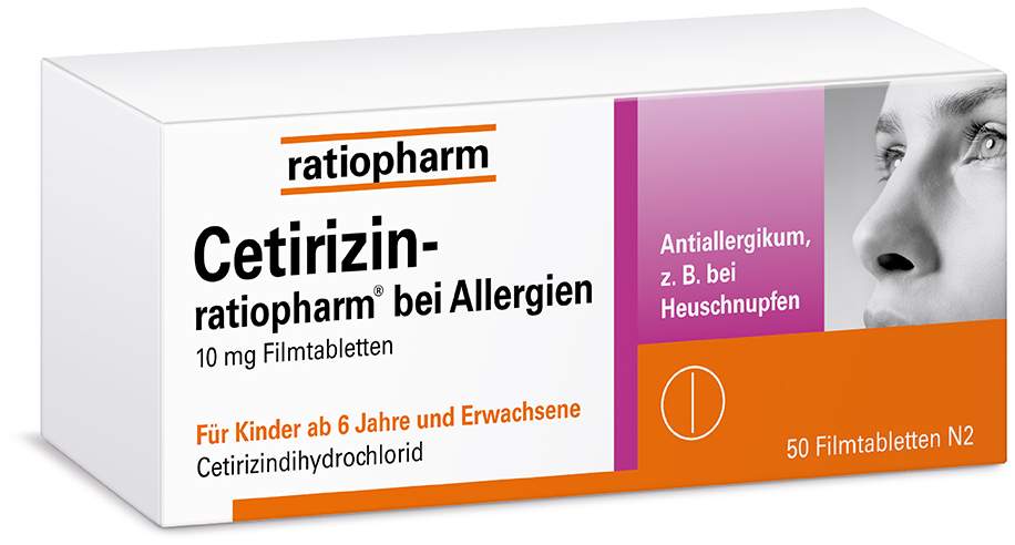 Cetirizin-ratiopharm bei Allergien 50  Filmtabletten