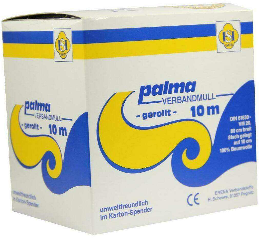 Palma Verbandmull 80 cm 10 M Rolle