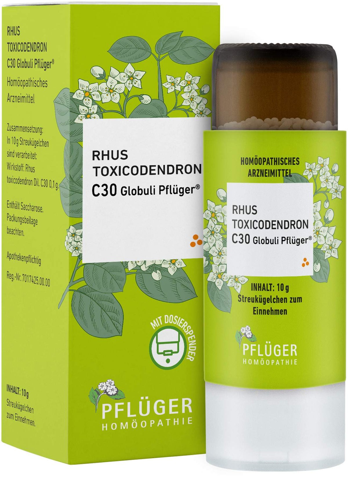 Rhus Toxicodendron C 30 Globuli Pflüger Globulispender 10 g