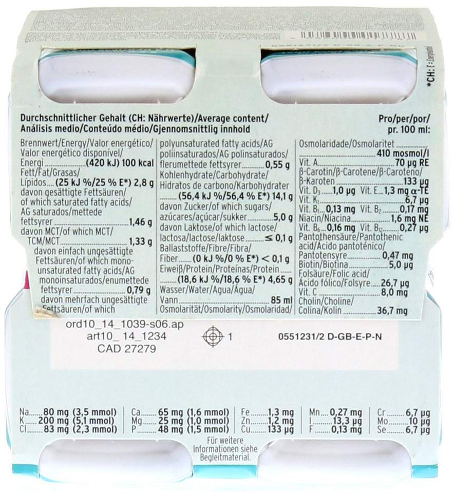 Survimed Opd Drink Vanille Trinkflasche 4 X 200 ml