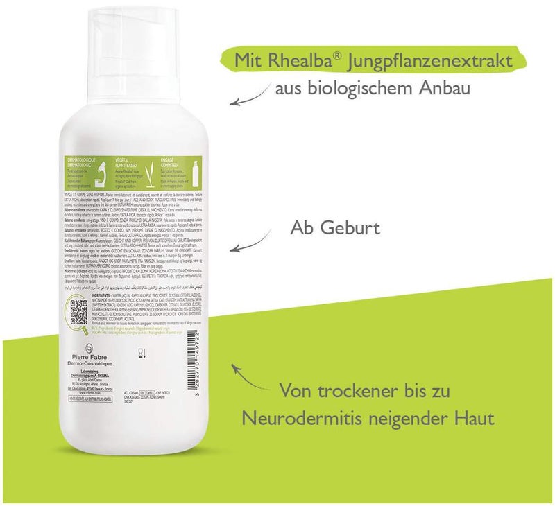 A-Derma Exomega Control Balsam rückfettend 400 ml