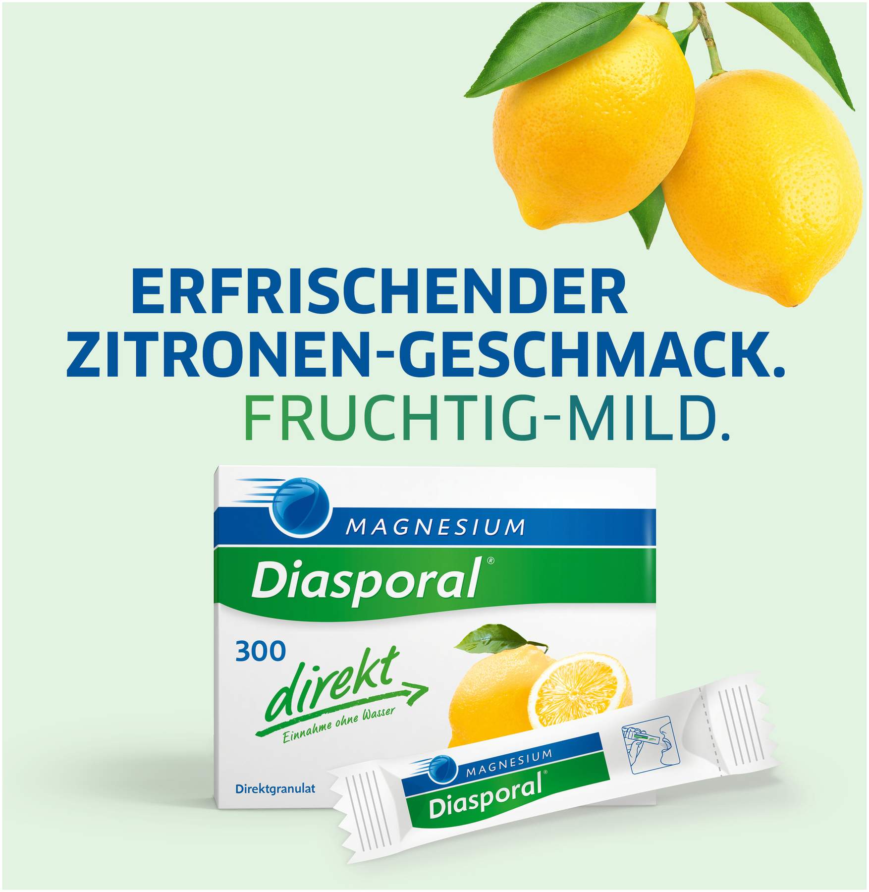 Magnesium Diasporal 300 direkt 50 Sticks Granulat