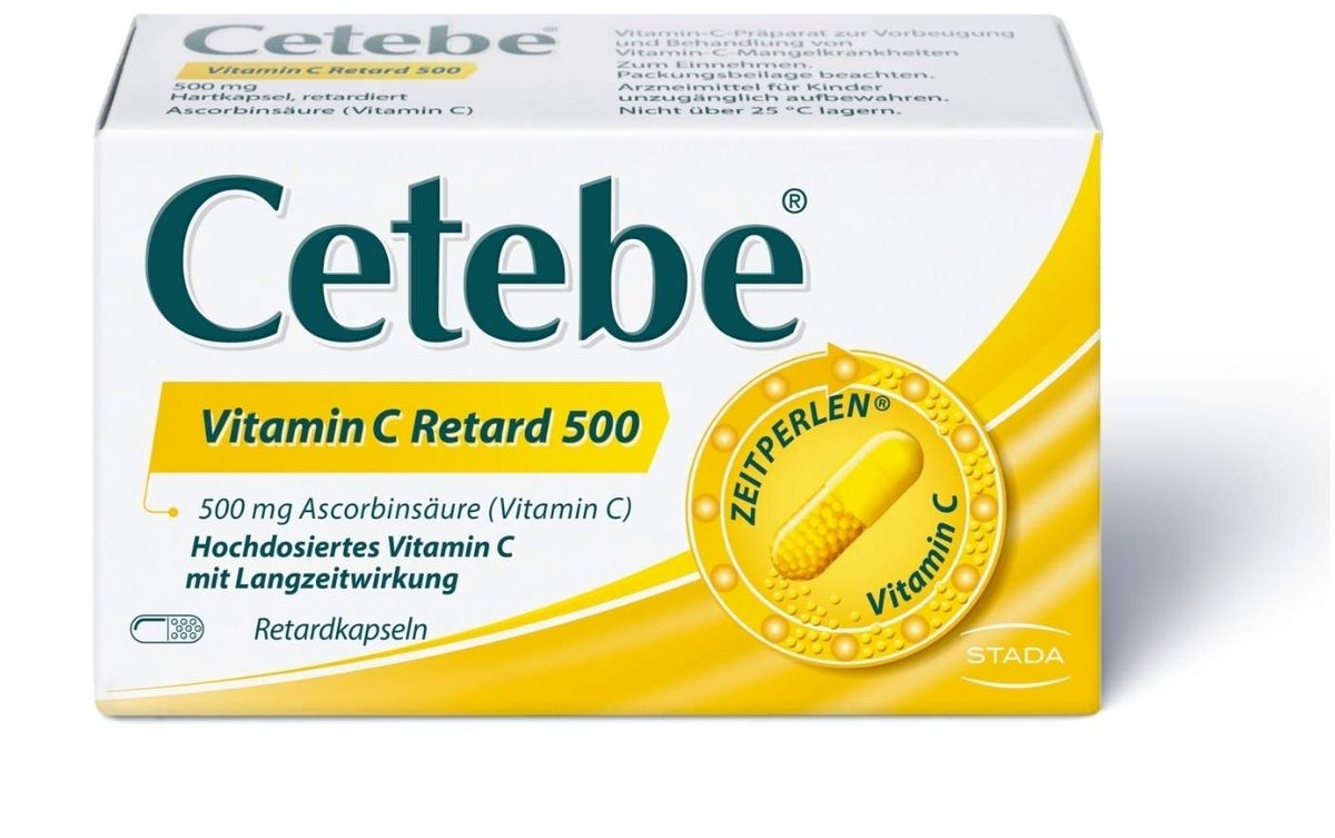 Cetebe Vitamin C Retardkapseln 500 mg 180 Stück