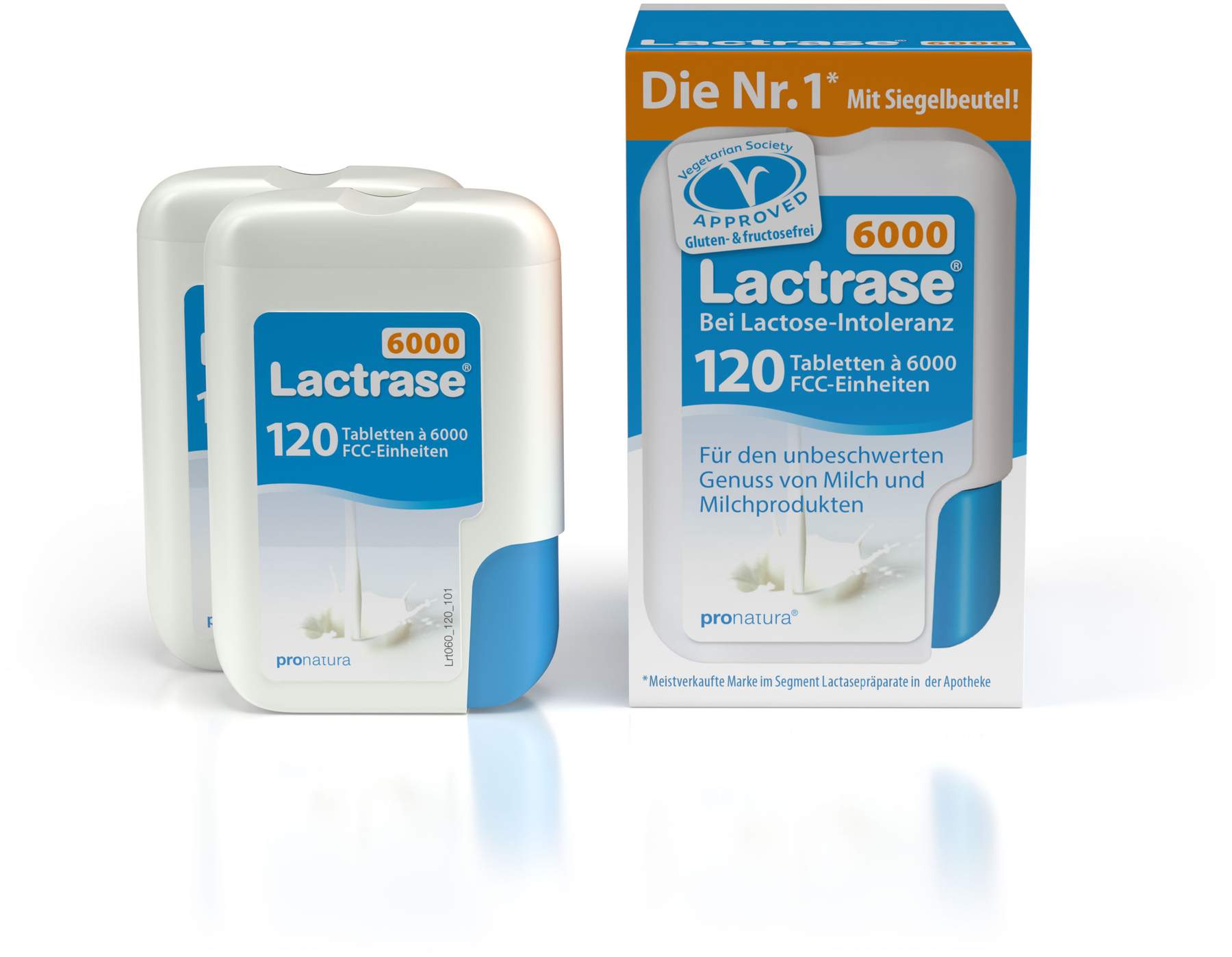 Lactrase 6.000 Fcc 2 X 120 Tabletten im Klickspender