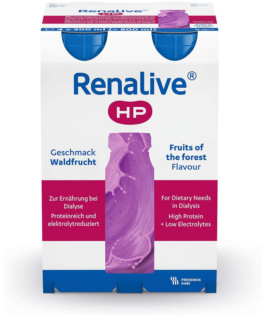 Renalive HP Waldfrucht flüssige Trinknahrung 4 x 200 ml