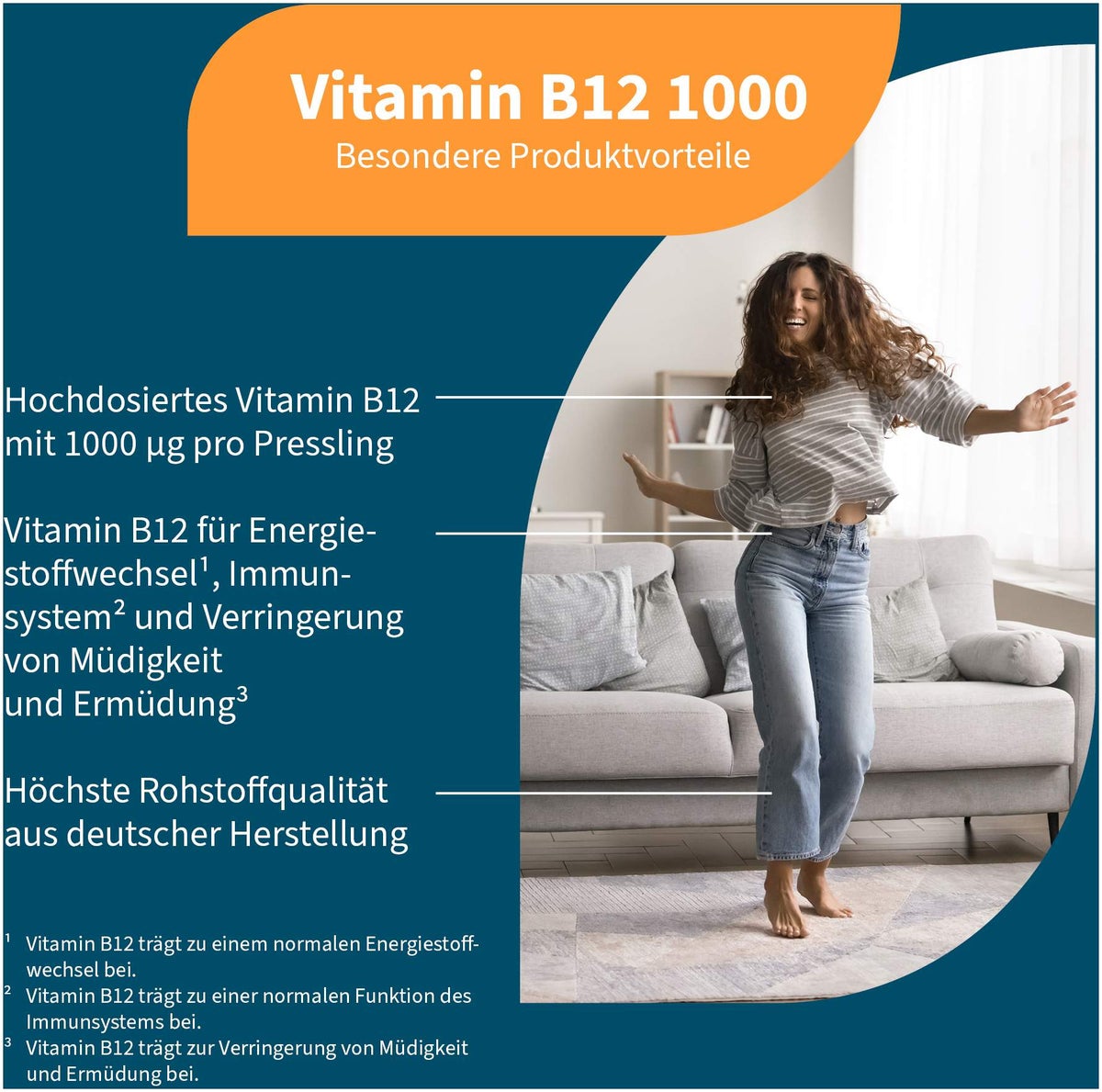 Vitamin B12 1000 Methylcobalamin bioaktiv vegan 180 Presslinge