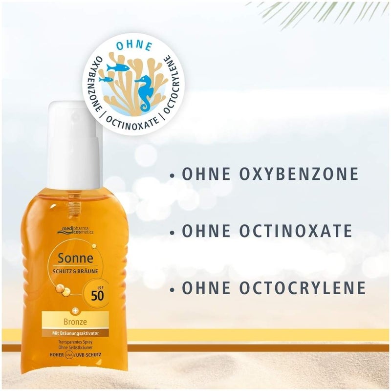 medipharma cosmetics Sonne Schutz & Bräune Bronze LSF 50 200 ml Pumpspray