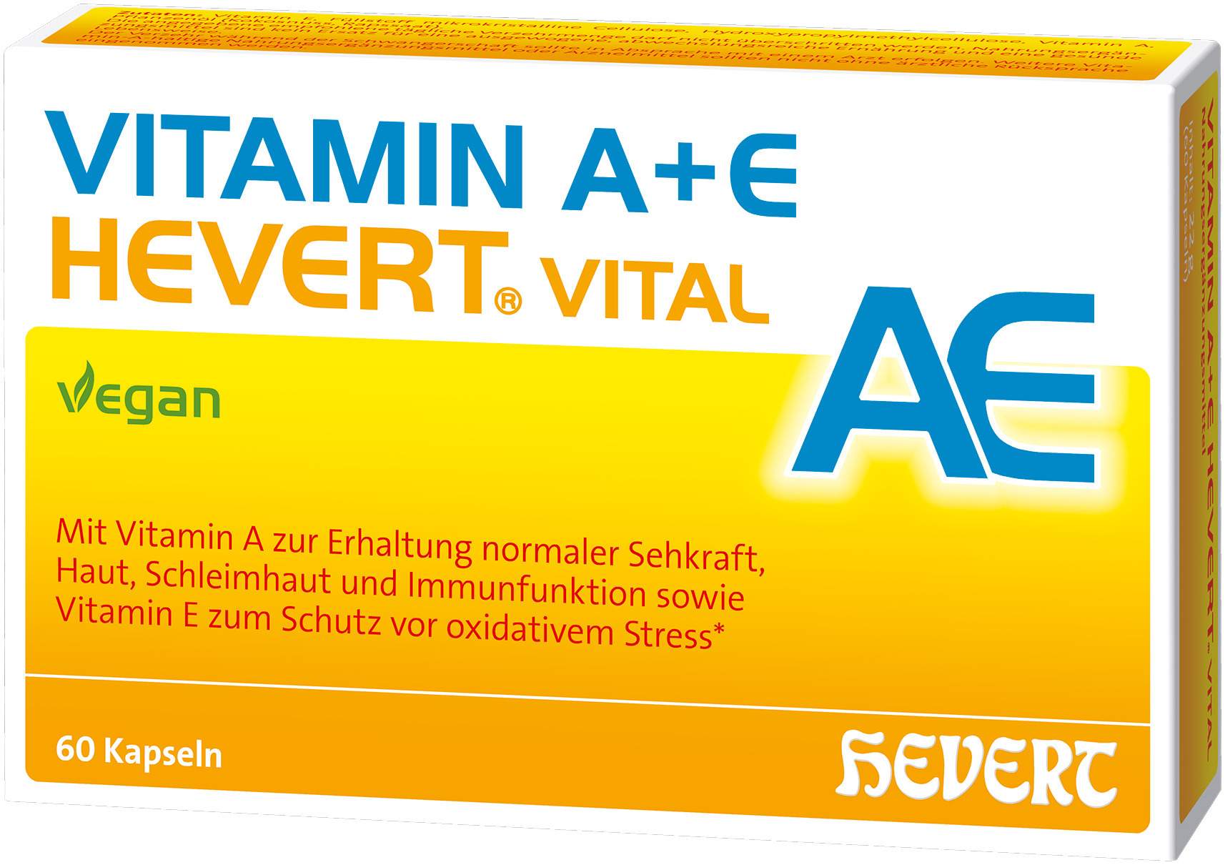 Vitamin A + E Hevert Vital 60 Kapseln